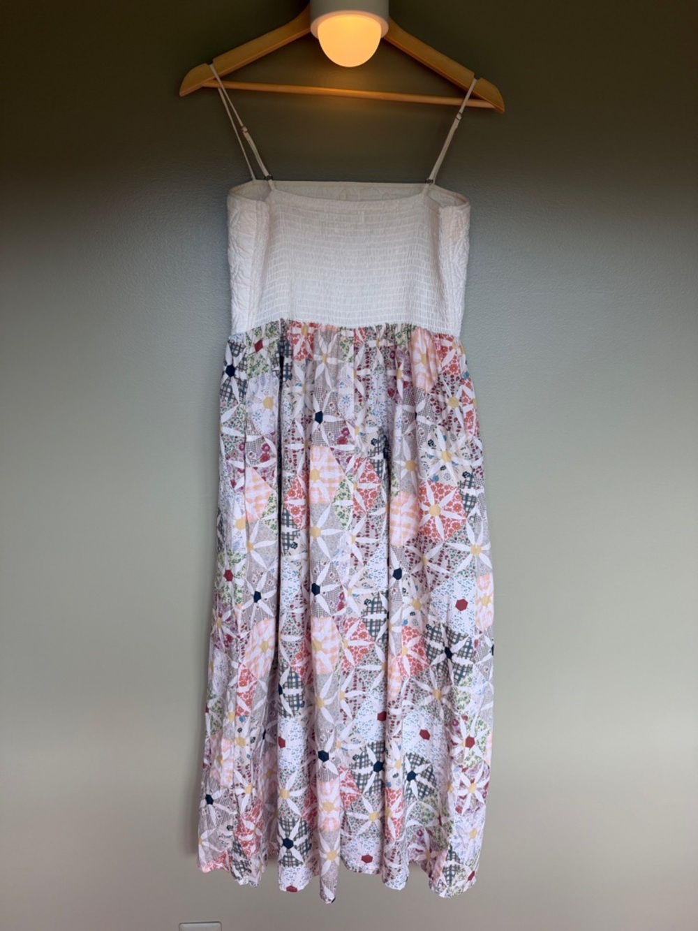Christ Dawn The Pia Dress daisy patchwork quilt top dress, cottagecore - Picture 7 of 8
